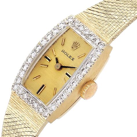 vintage ladies rolex cocktail watch|vintage rolex 14k gold watch.